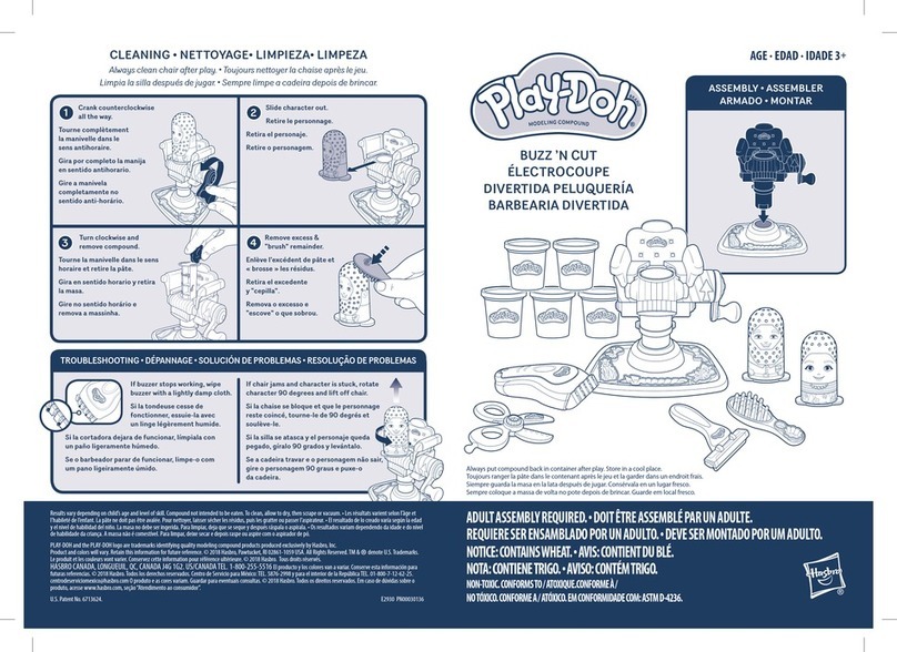 Hasbro Play-Doh Buzz 'n Cut Barber Shop User manual