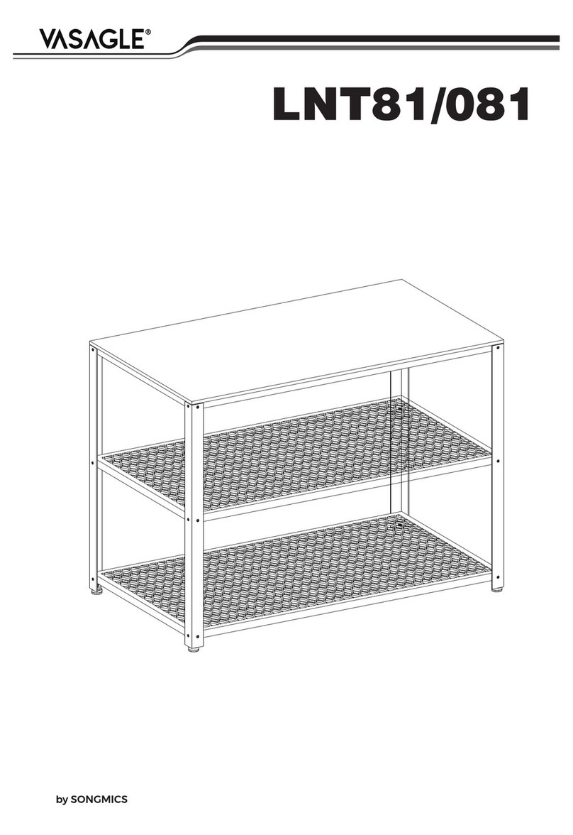Songmics VASAGLE LNT81 Assembly instructions