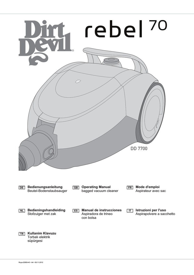Dirt Devil DD7700 User manual
