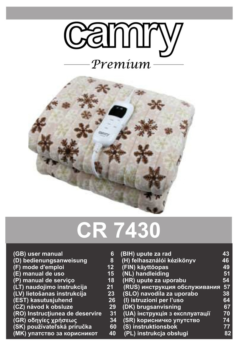 camry PREMIUM CR 7430 user manual