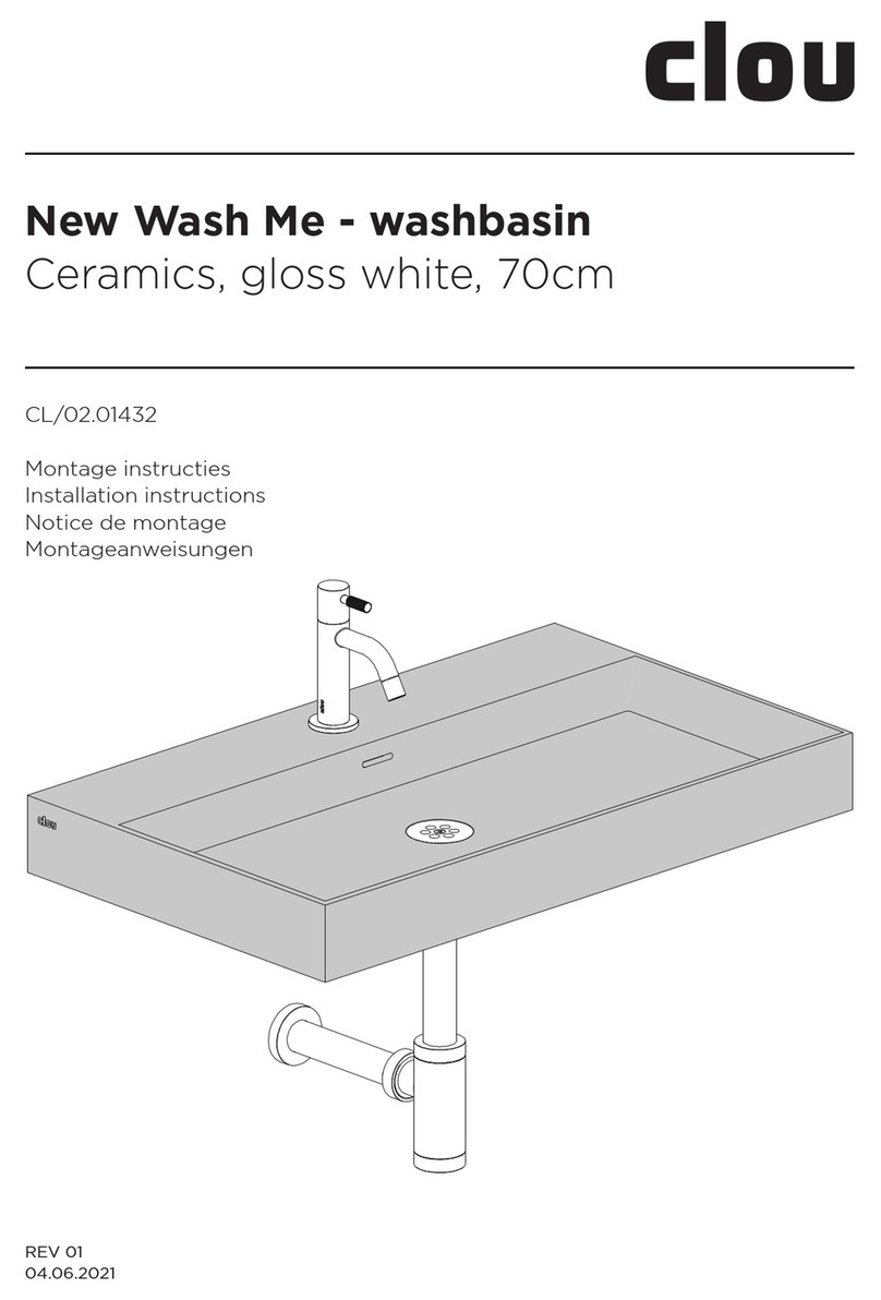Clou New Wash Me CL/02.01432 installation instructions