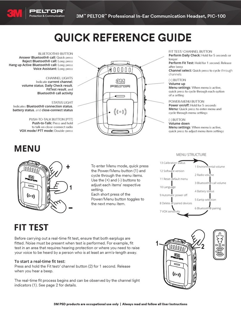 3M PELTOR PIC-100 User manual