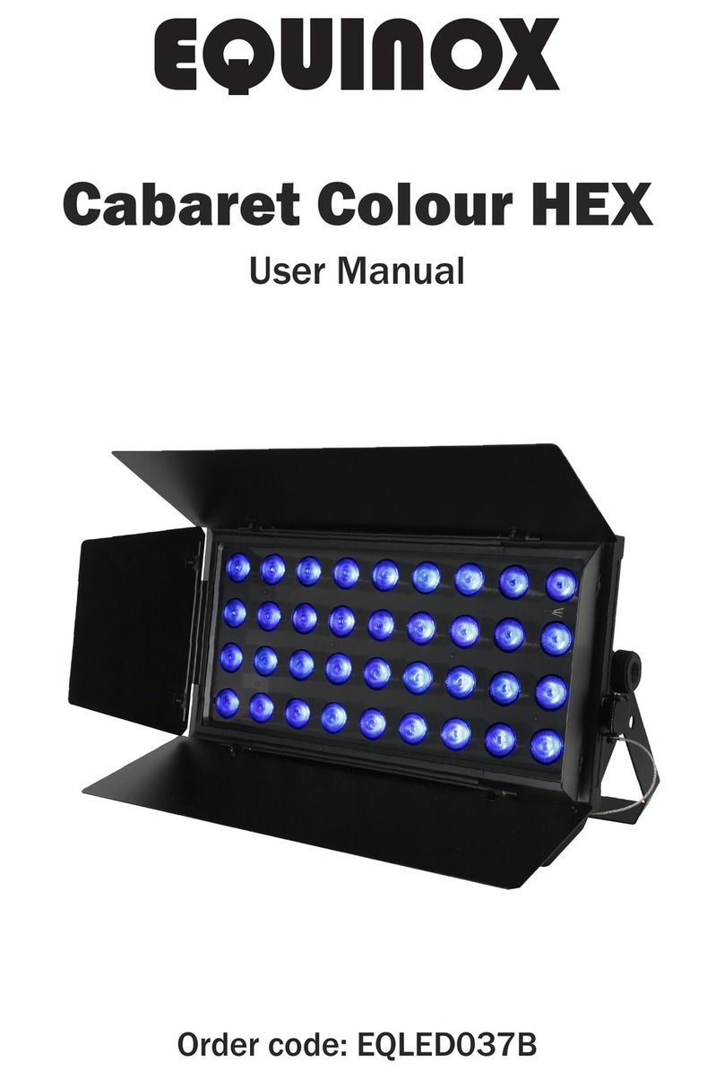 Equinox Systems Cabaret Colour HEX user manual Equinox Systems Cabaret Colour HEX user manual