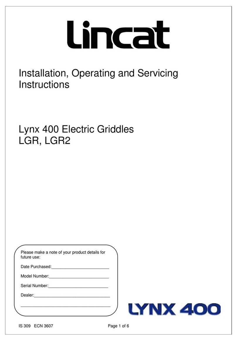 Lincat Lynx 400 LGR2 Installation, operating and servicing instruction Lincat Lynx 400 LGR2 Installation, operating and servicing instruction