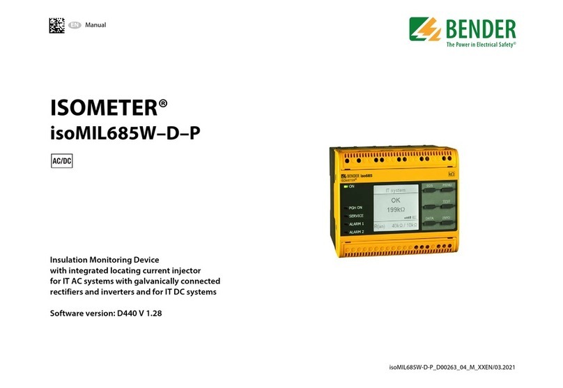 Bender ISOMETER isoMIL685W-D-P User manual