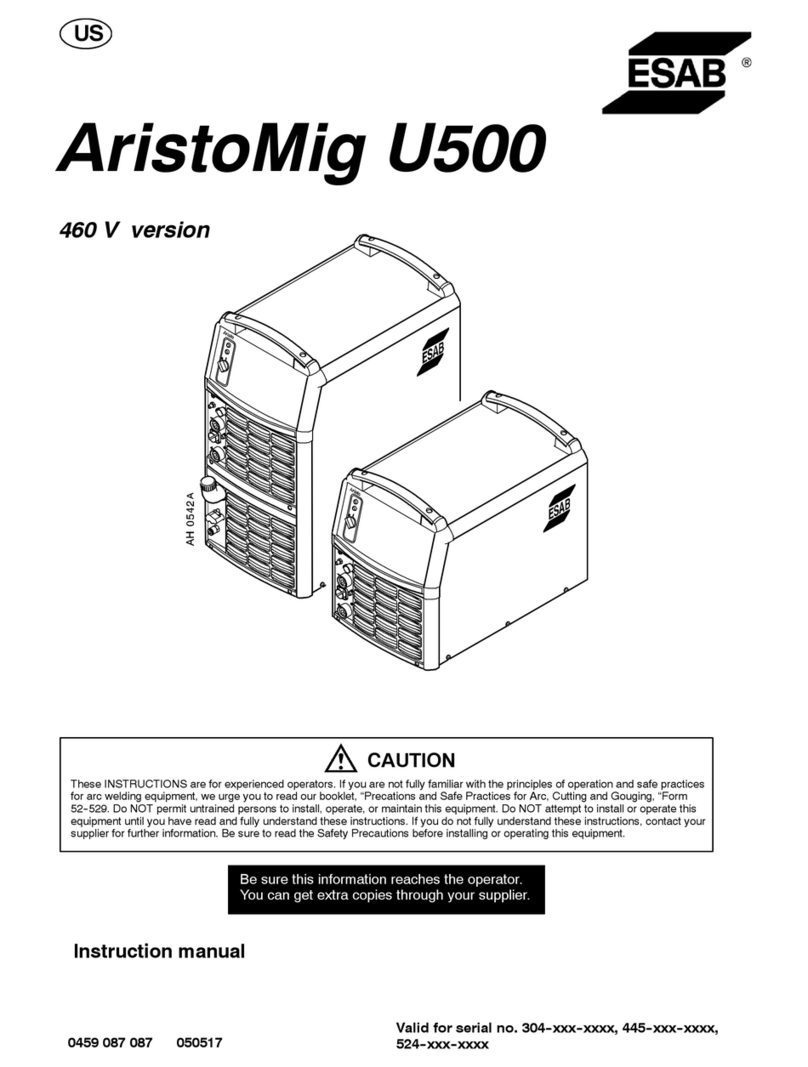 ESAB AristoMig U500 instruction manual
