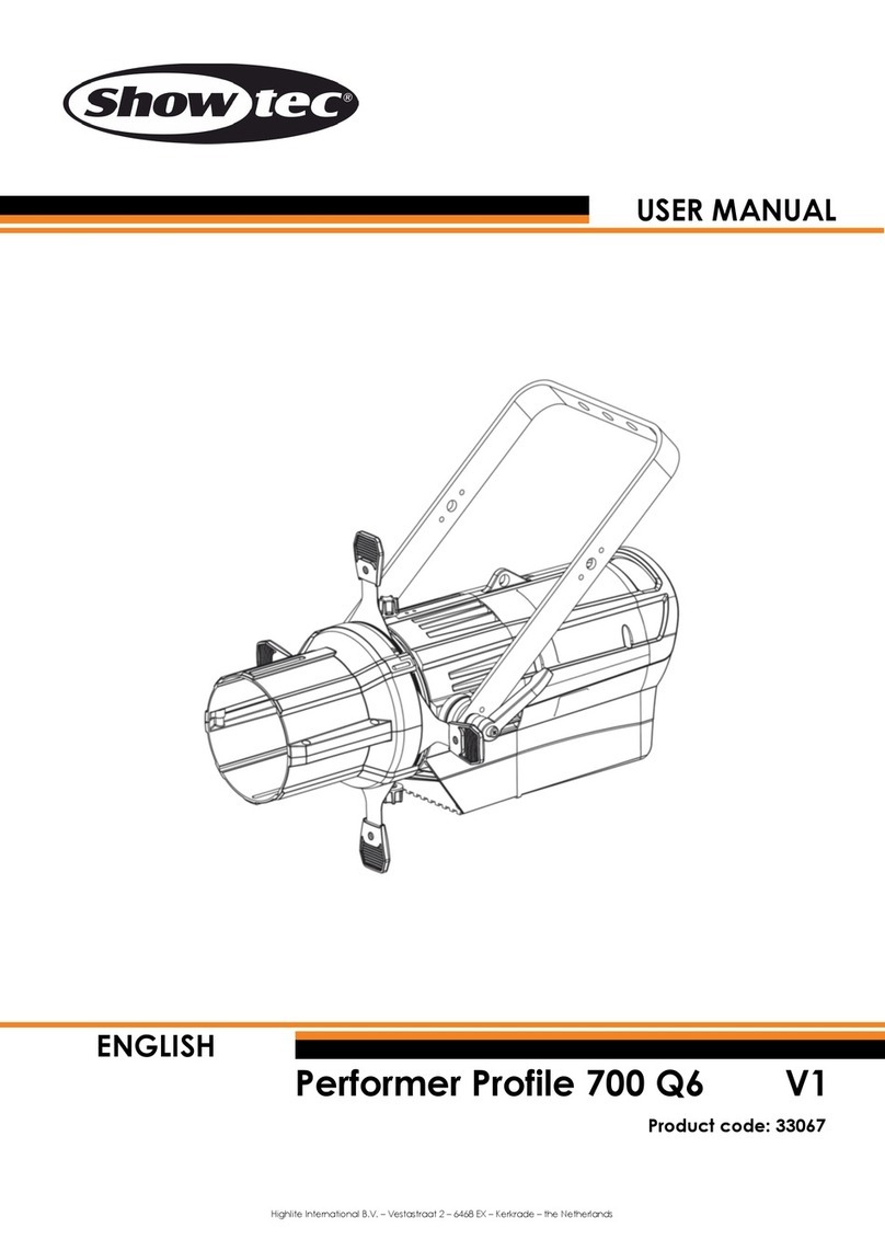 Show Tec Performer Profile 700 Q6 User manual