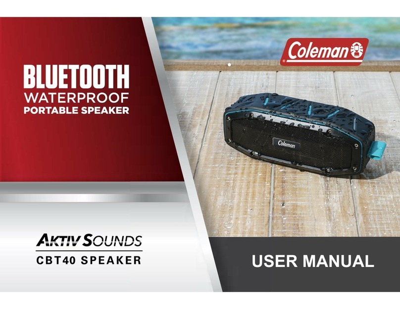 Coleman AKTIV SOUNDS CBT40 user manual