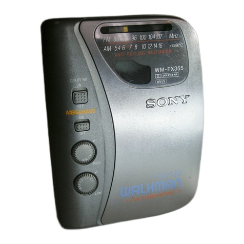 Sony Walkman WM-FX355 user manual