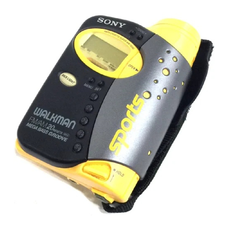 Sony Sports Walkman WM-FS593 user manual