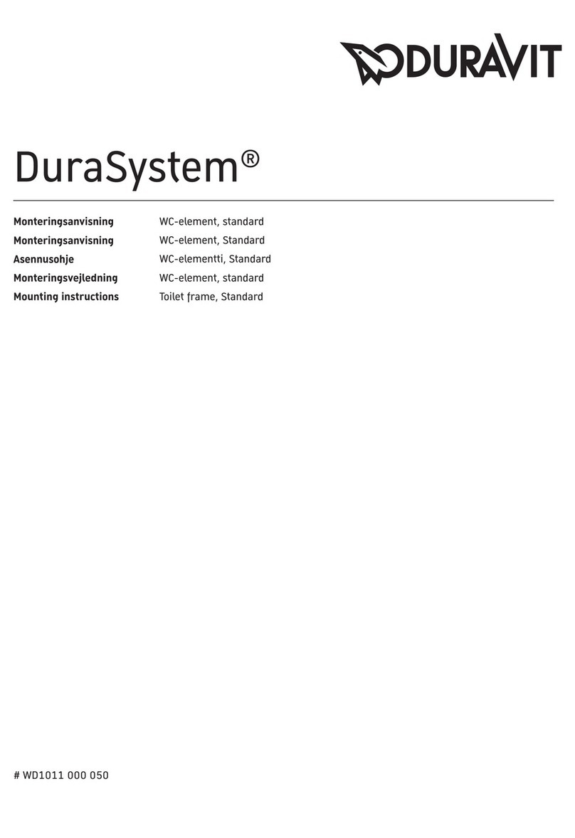 DURAVIT DuraSystem WD1011 000 000 User manual