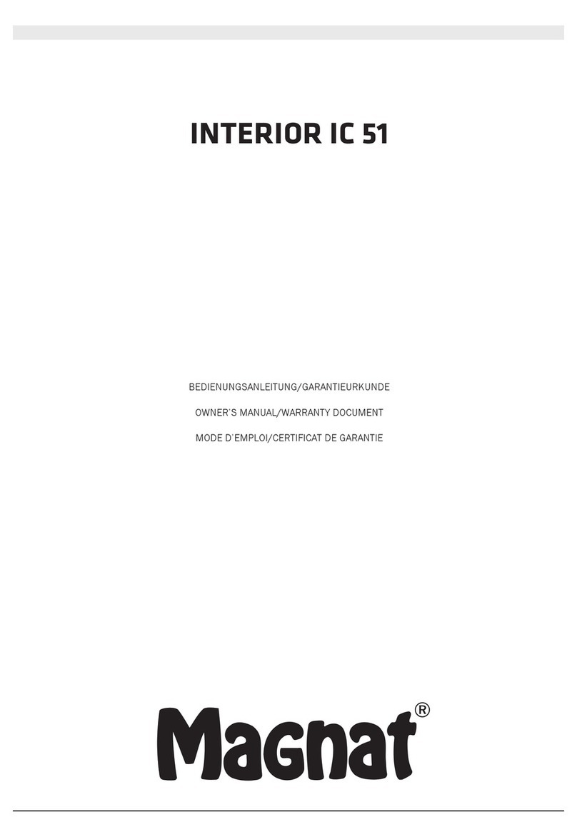 Magnat Audio INTERIOR IC 51 owner's manual