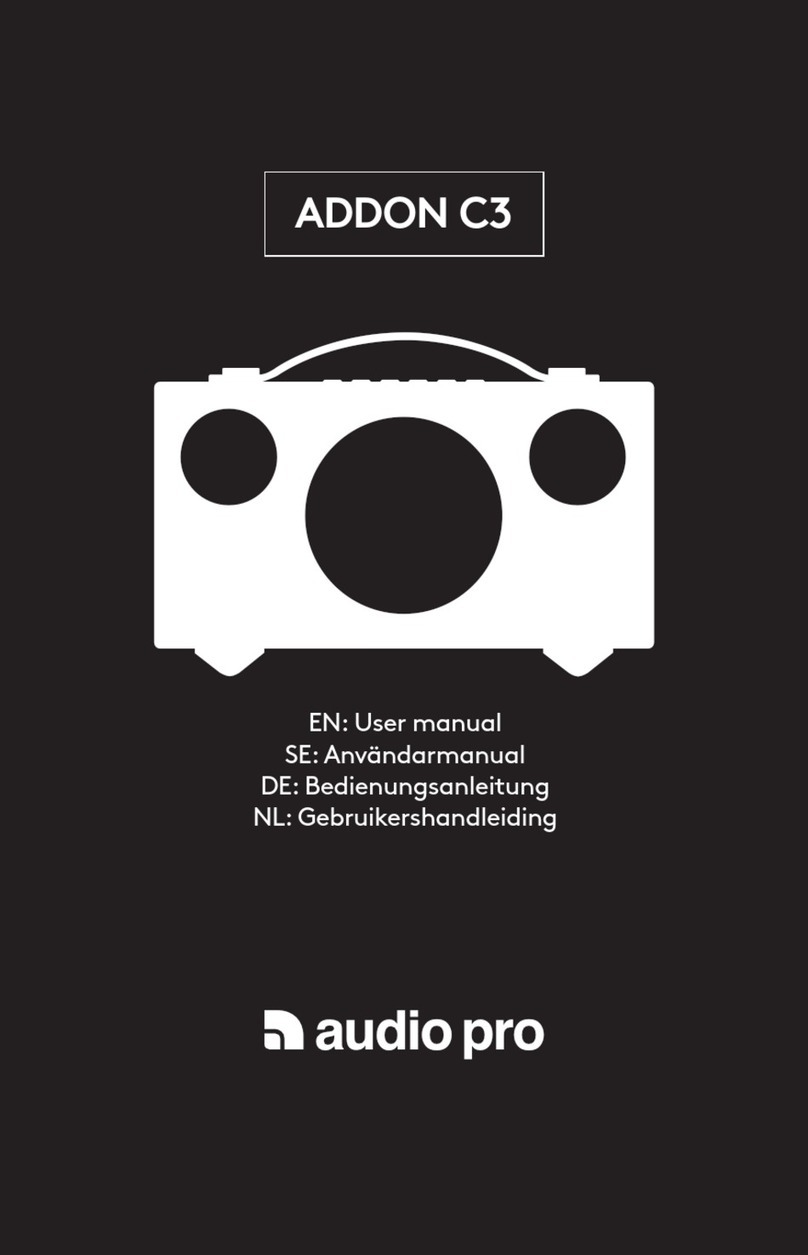 Audio Pro ADDON C3 User manual