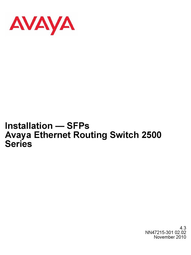Avaya 2500 Series Installation