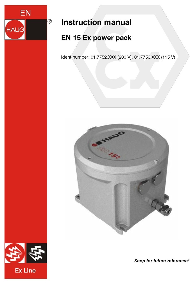 Haug EN 15 Ex User manual
