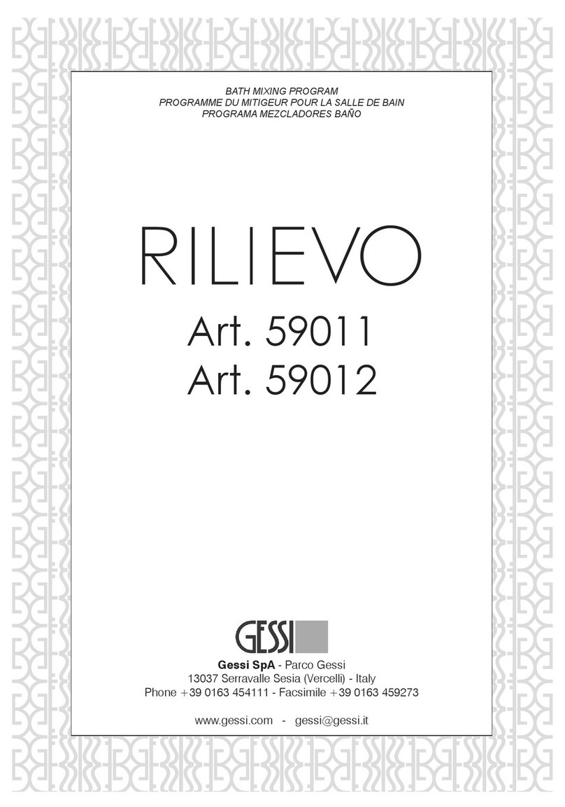 Gessi RILIEVO 59011 manual