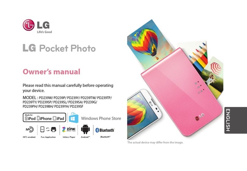 LG Pocket Photo PD239P User manual