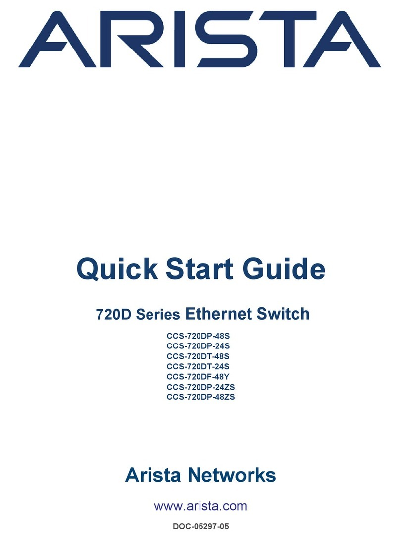 Arista 720D Series User manual
