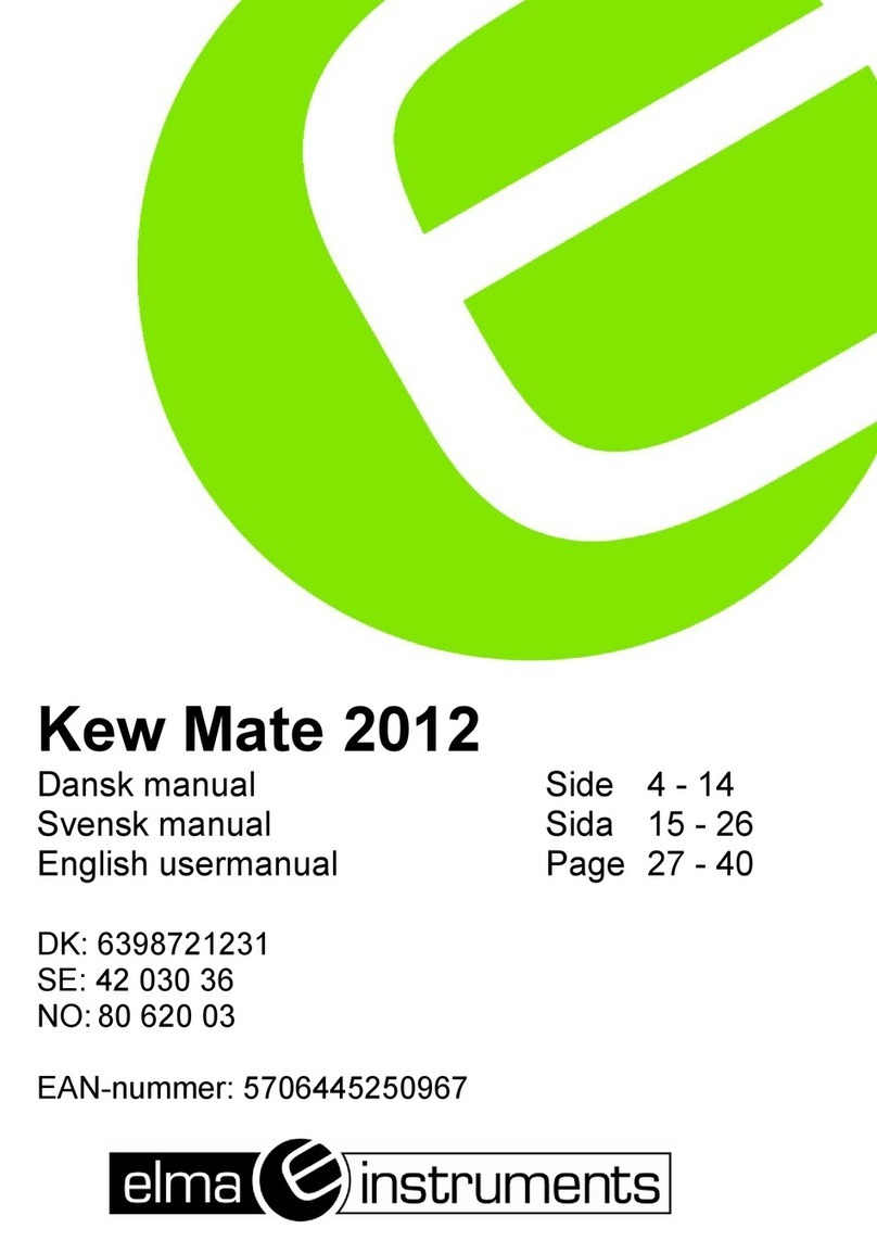 Elma Instruments Kew Mate 2012 User manual