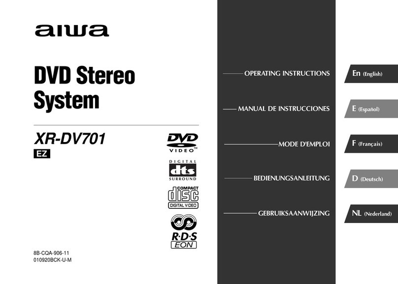 Aiwa XR-DV701 User manual
