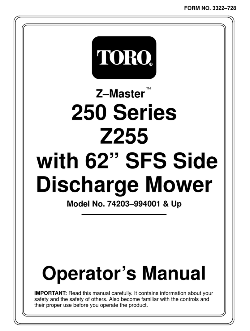 Toro Z-Master 250 Series Operator's manual