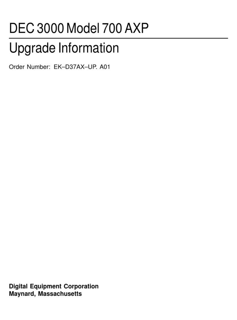 Digital Equipment DEC 3000 700 AXP Upgrade information