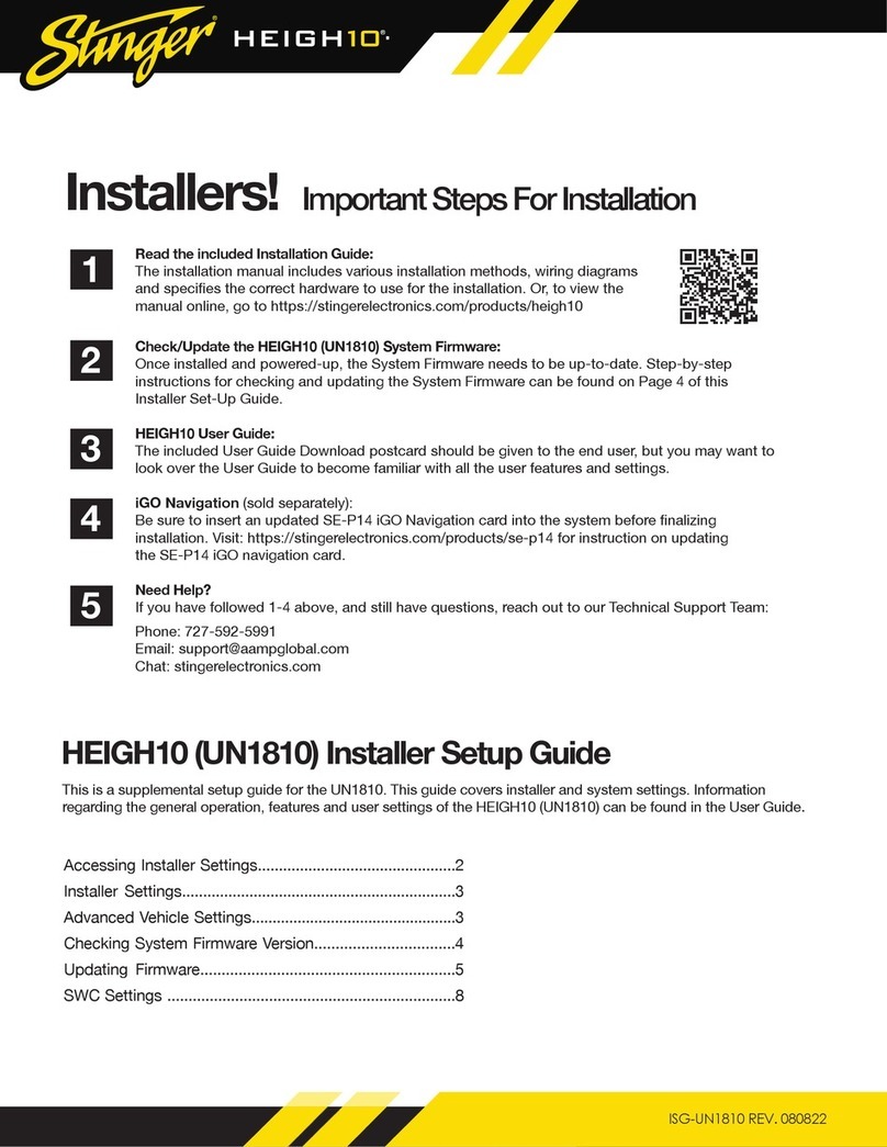Stinger Heigh10 Installer setup guide