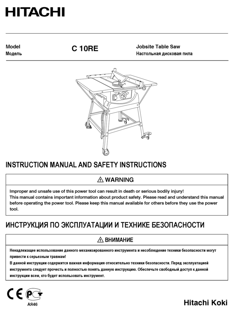 Hitachi C 10RE Operator's manual