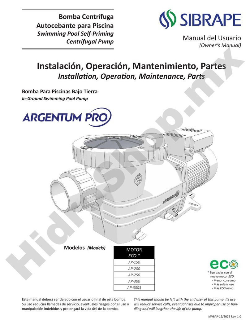 SIBRAPE ARGENTUM PRO AP-150 Installation, operation, maintenance, parts SIBRAPE ARGENTUM PRO AP-150 Installation, operation, maintenance, parts