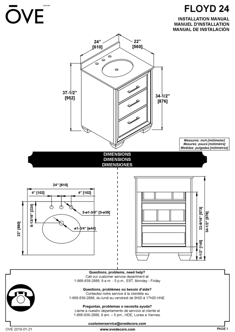 OVE FLOYD 24 User manual