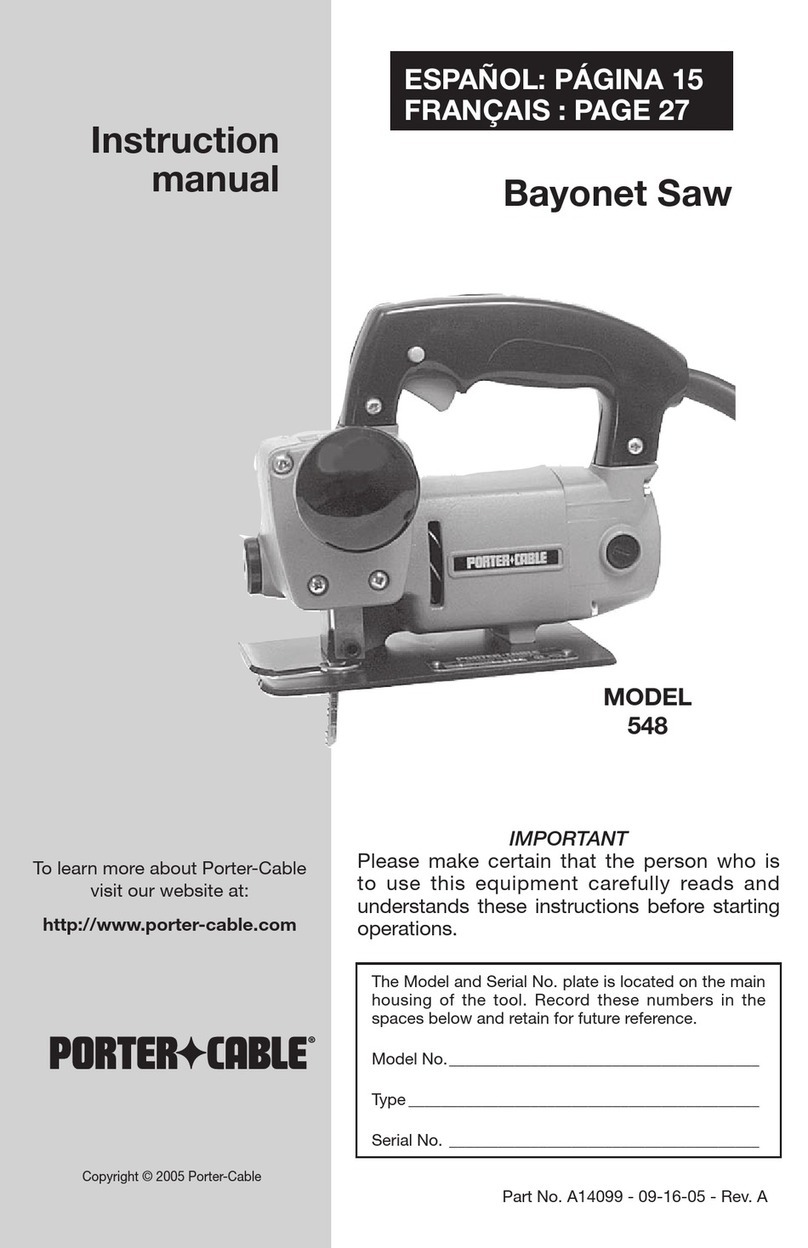 Porter-Cable 548 instruction manual