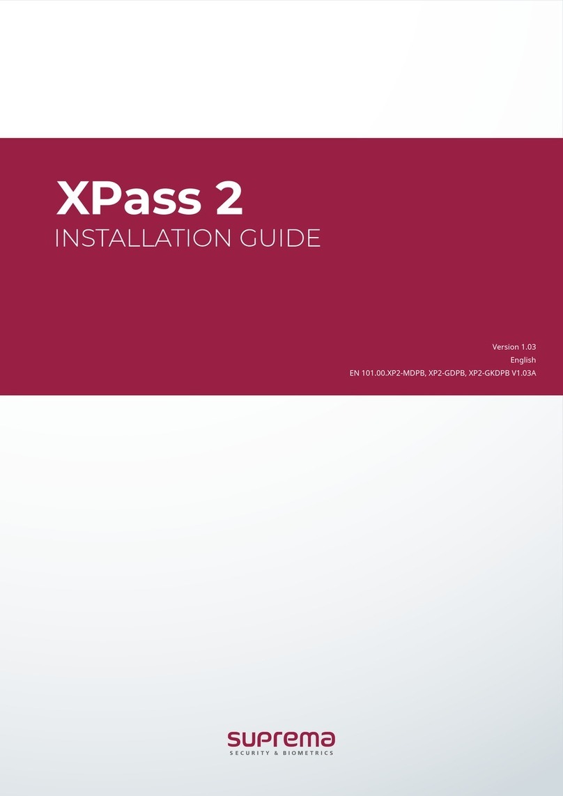 suprema XPass 2 installation guide