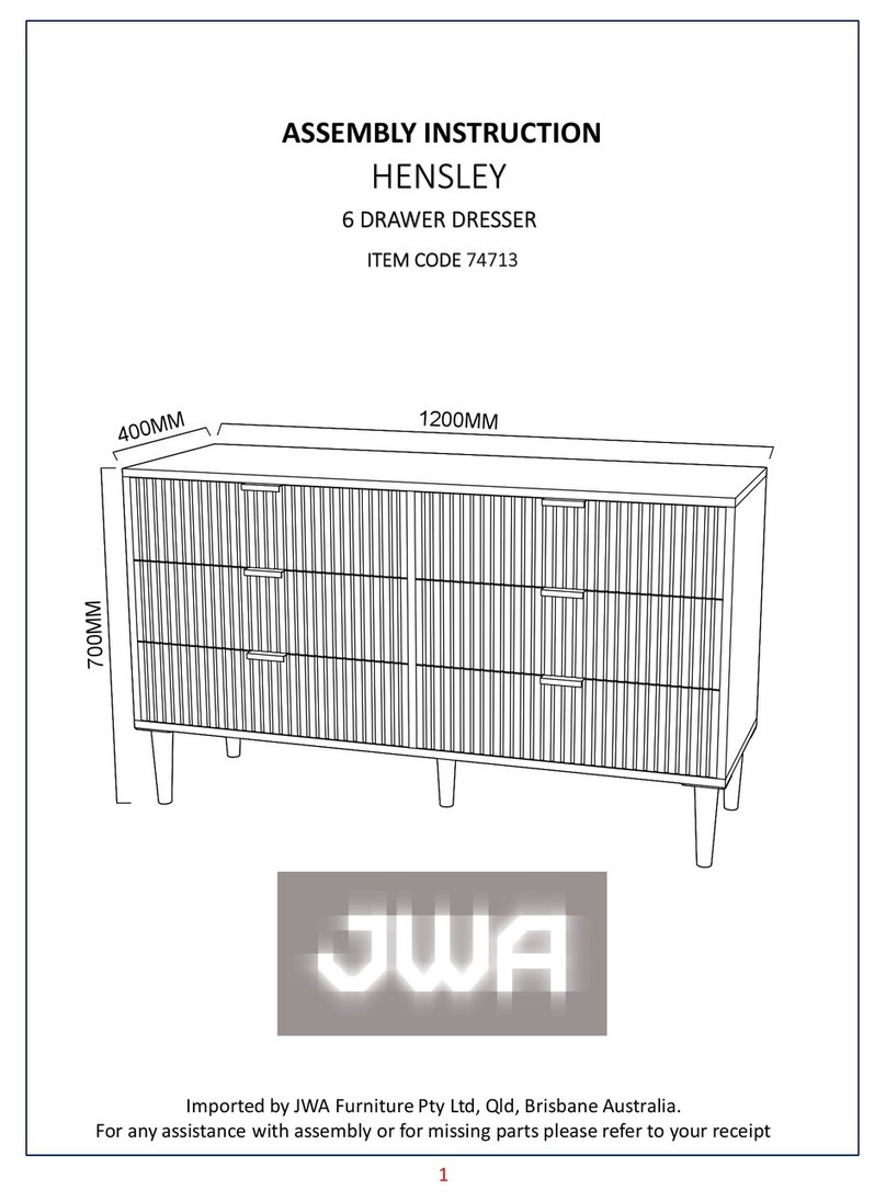 JWA HENSLEY 74713 Assembly instruction