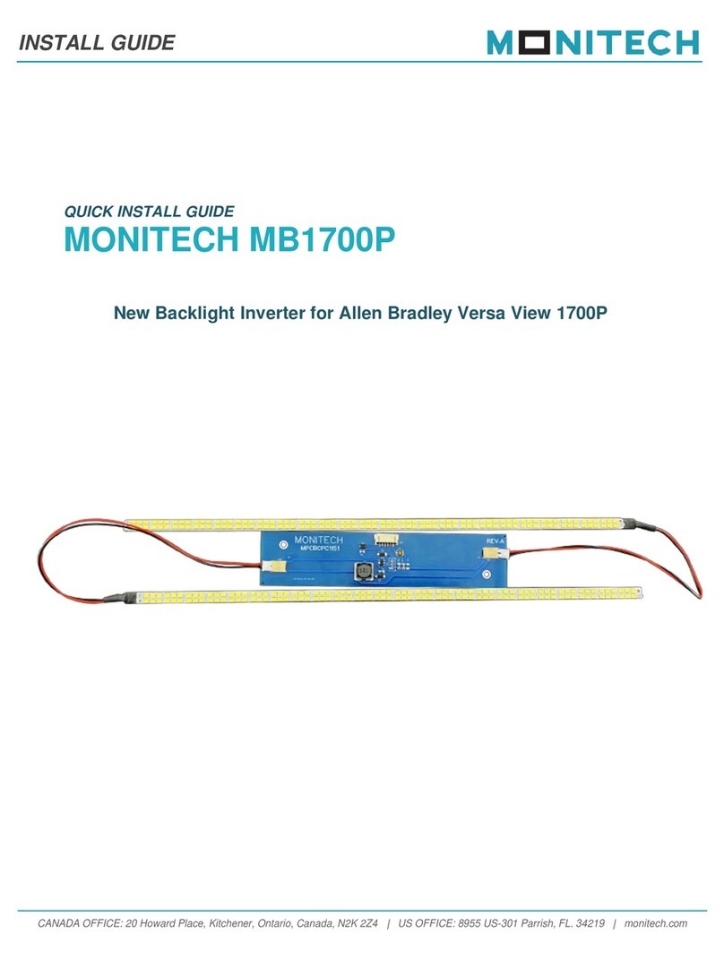 Monitech MB1700P Quick install guide