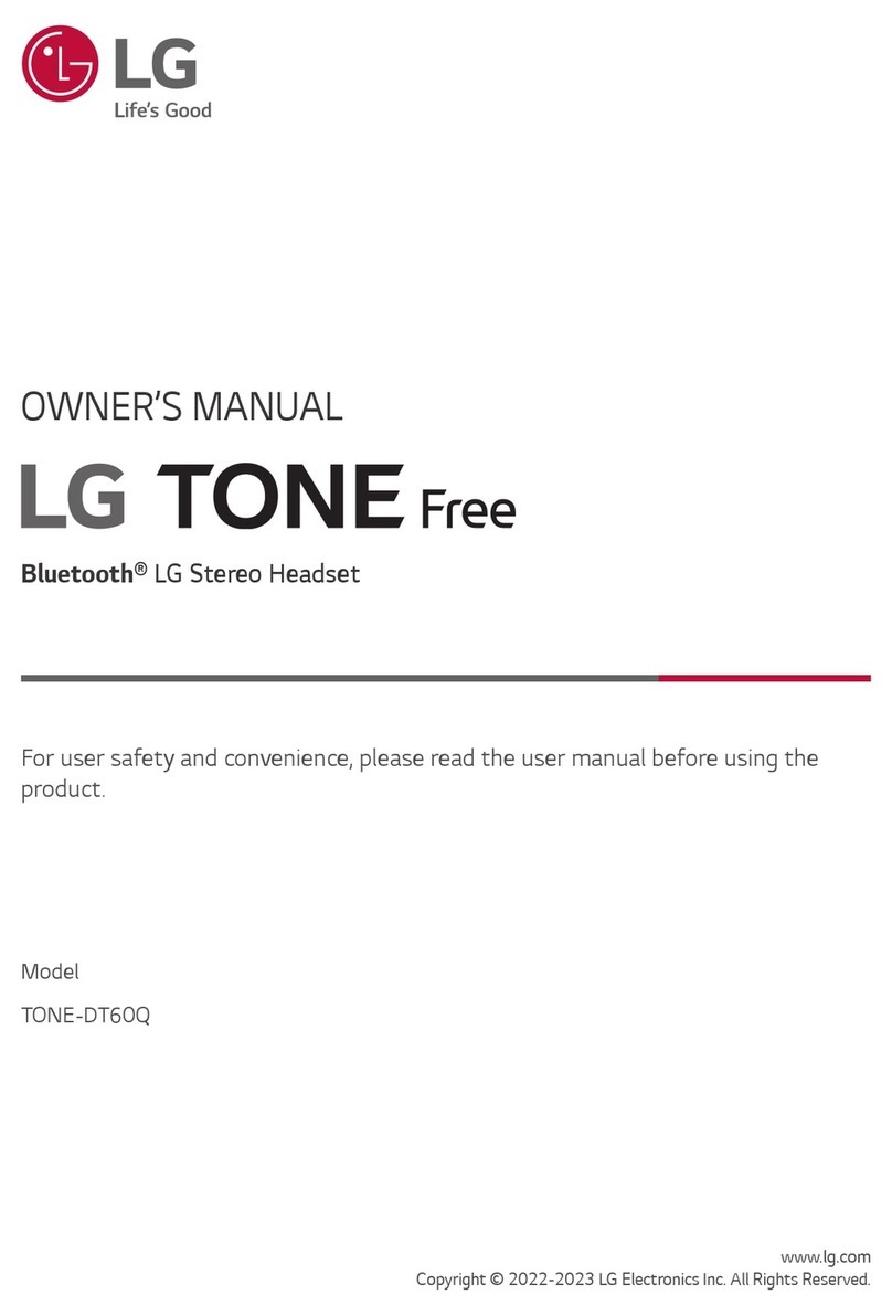 LG TONE FREE User manual LG TONE FREE User manual