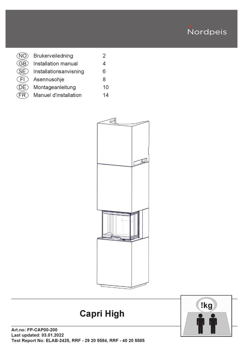 Nordpeis Capri High installation manual