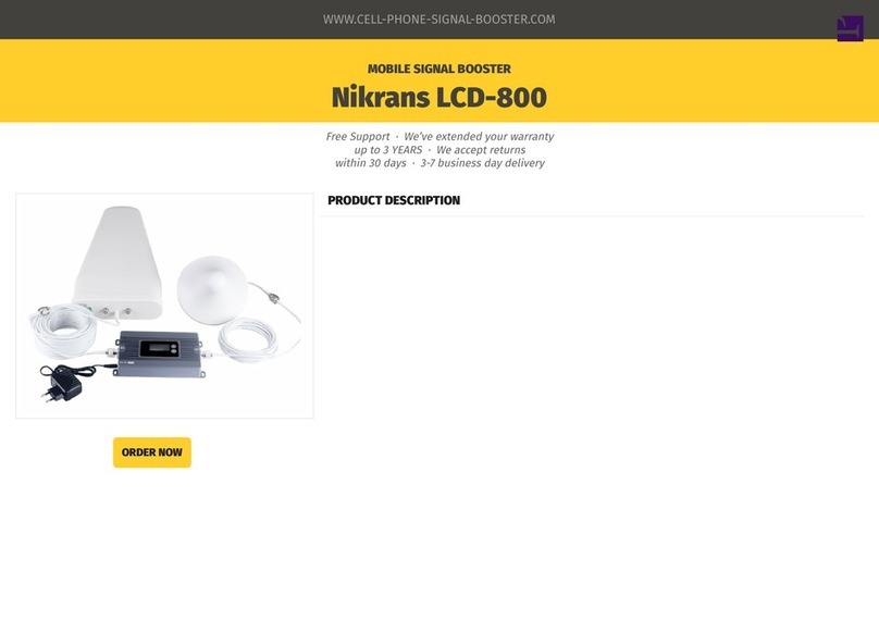 Nikrans LCD-800 User manual