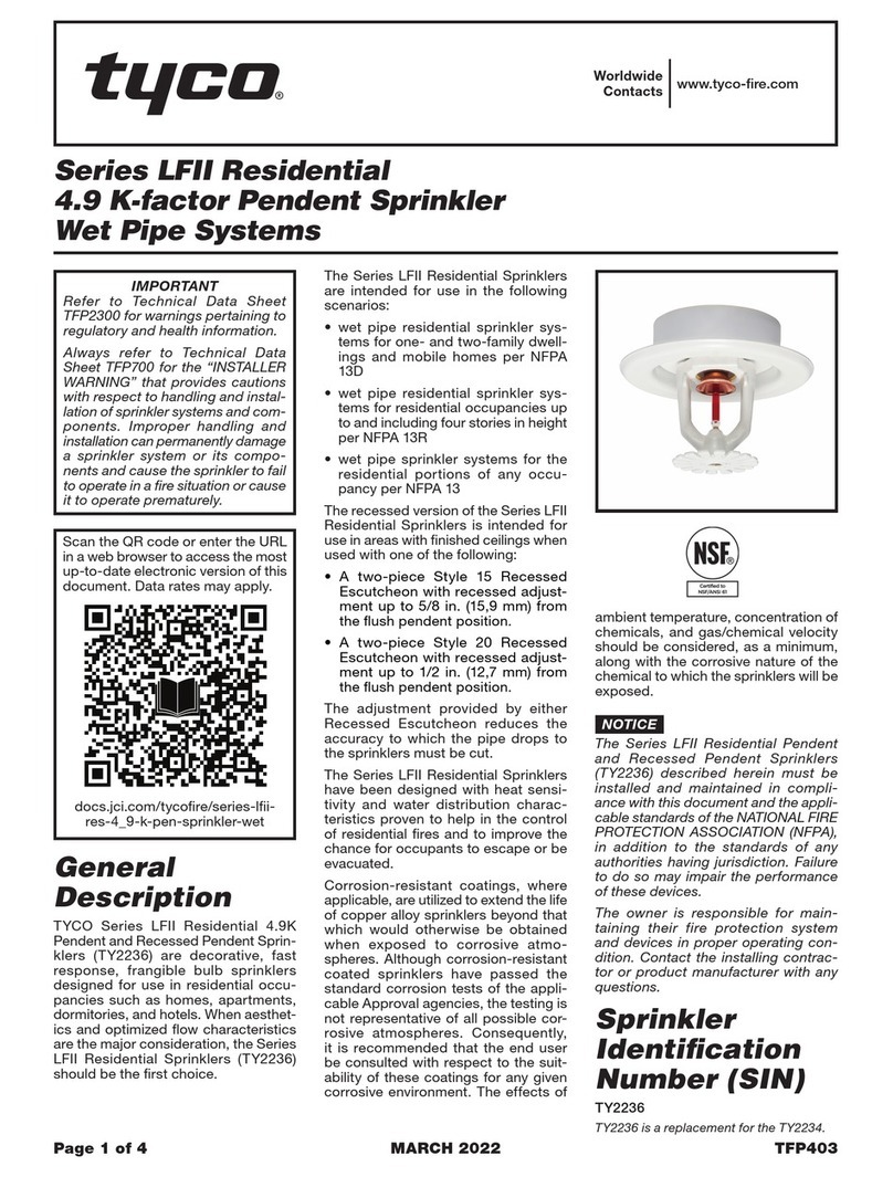 Tyco LFII Series Instruction Manual