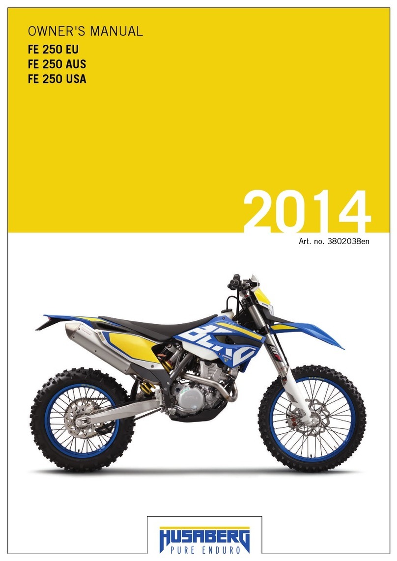 HUSABERG FE 250 USA 2014 owner's manual