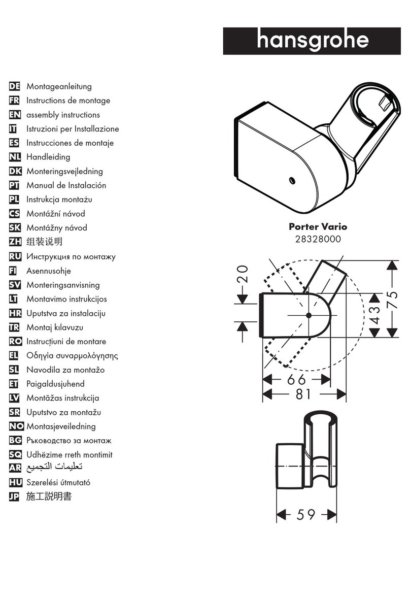 Hans Grohe Porter Vario 28328000 Assembly instructions