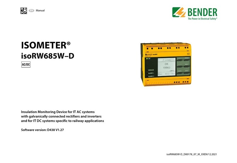 Bender ISOMETER isoRW685W-D User manual