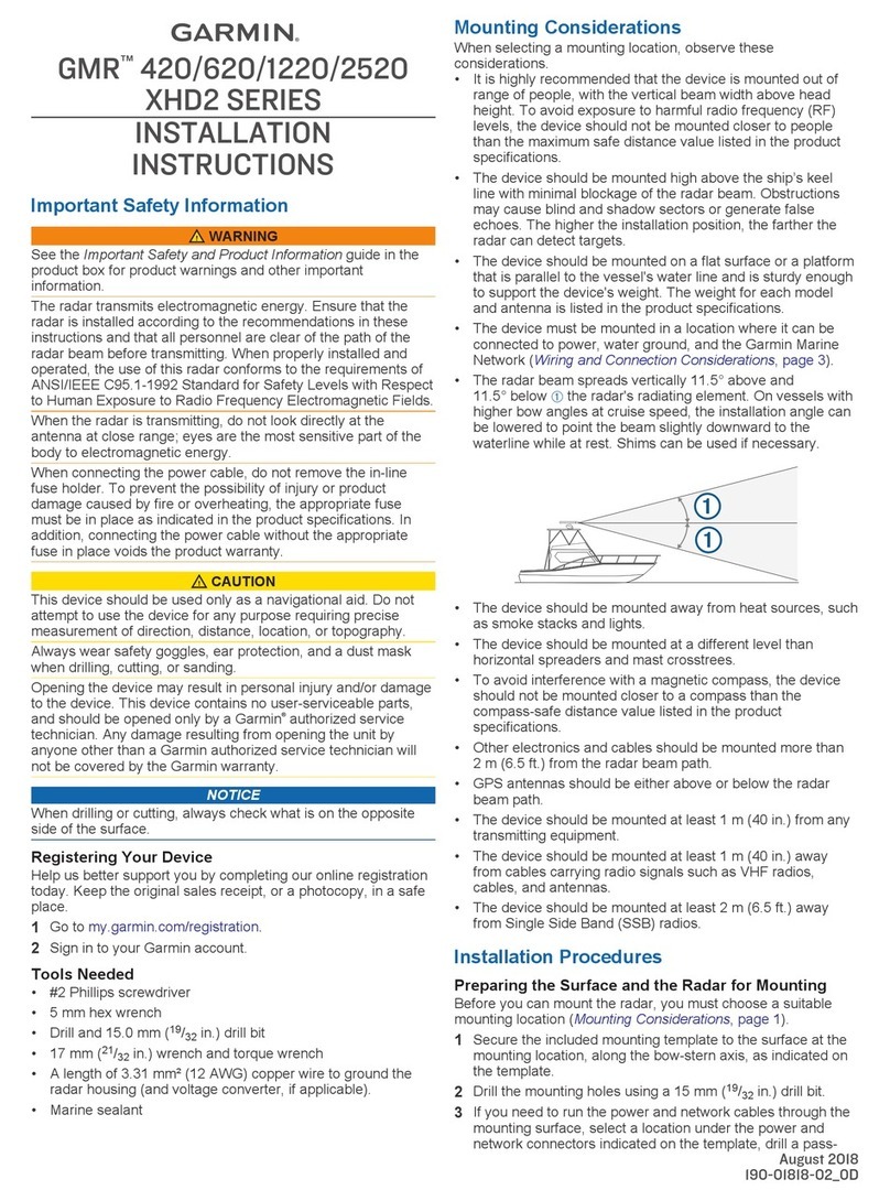 Garmin GMR 420 XHD2 Series User manual