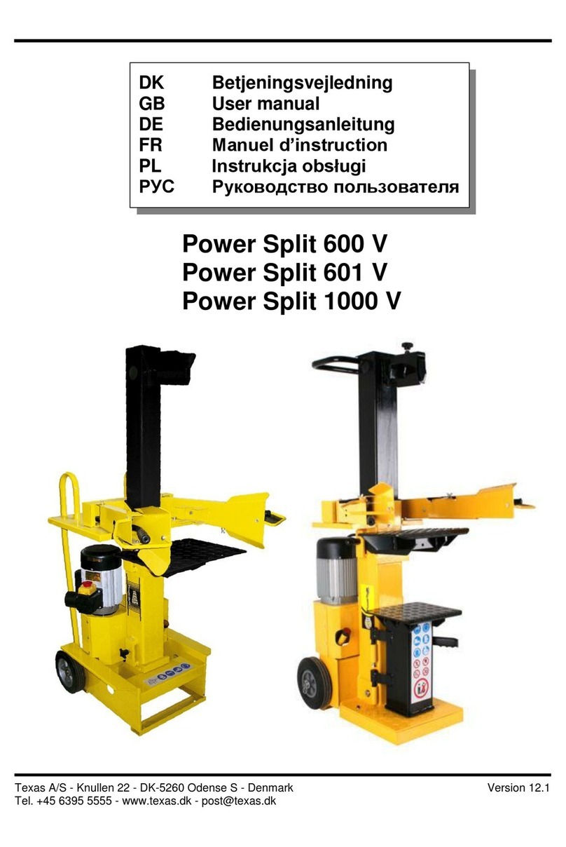 Texas Power Split 600 V User manual