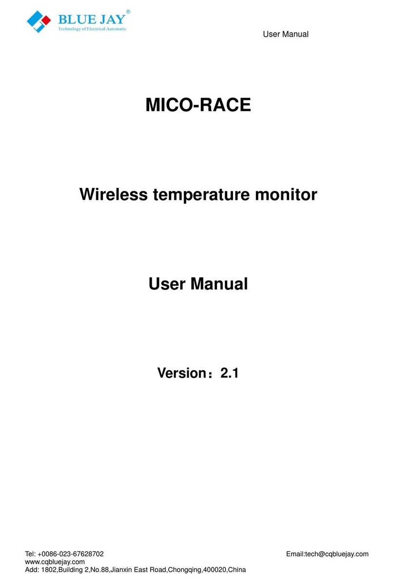 BLUE JAY MICO-RACE User manual