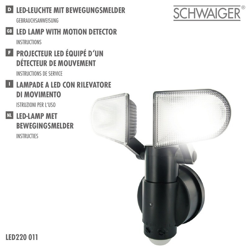 Schwaiger LED220 011 instructions