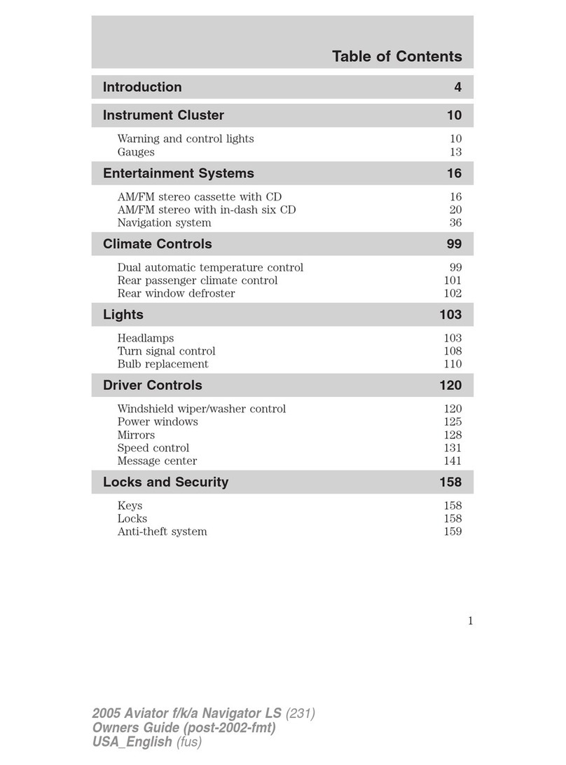 Lincoln Aviator f 2005 manual