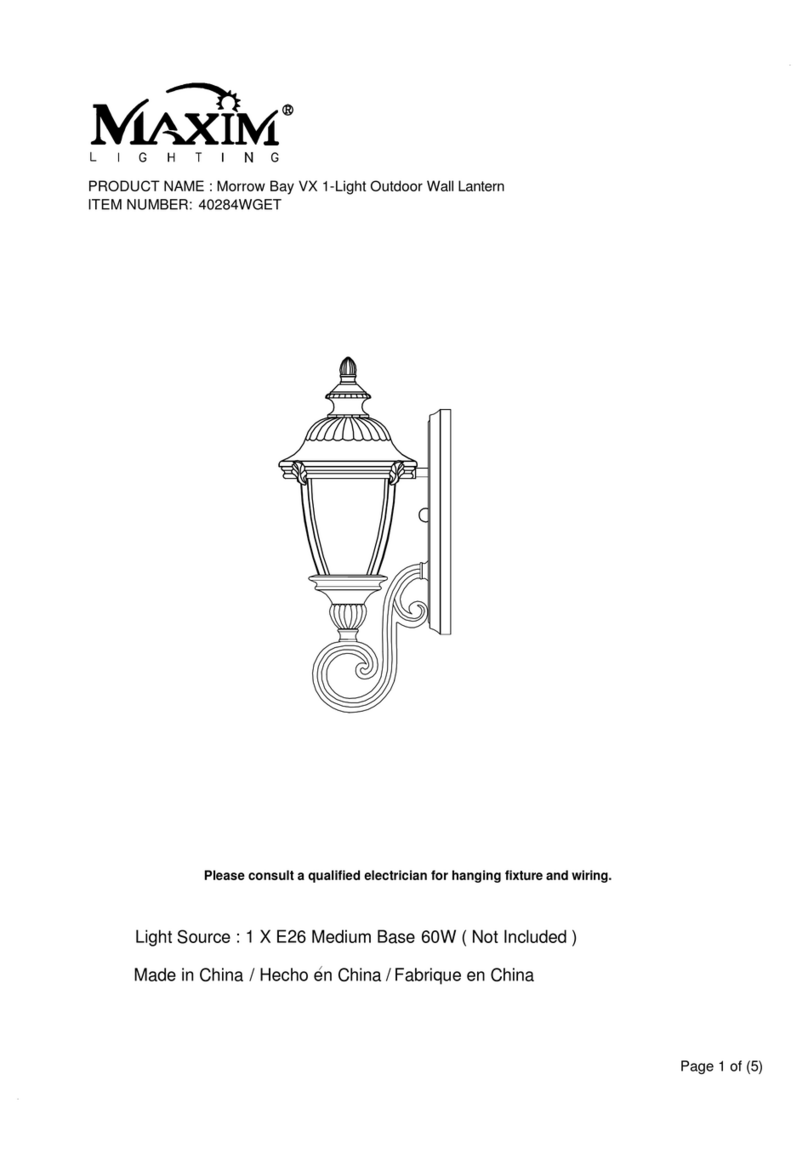 Maxim Lighting Morrow Bay VX manual