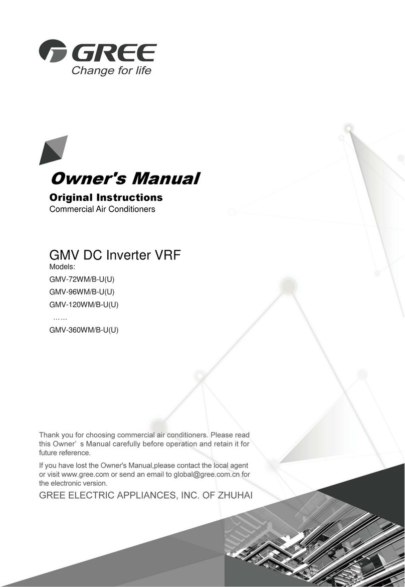 Gree GMV-144WM/B-U User manual