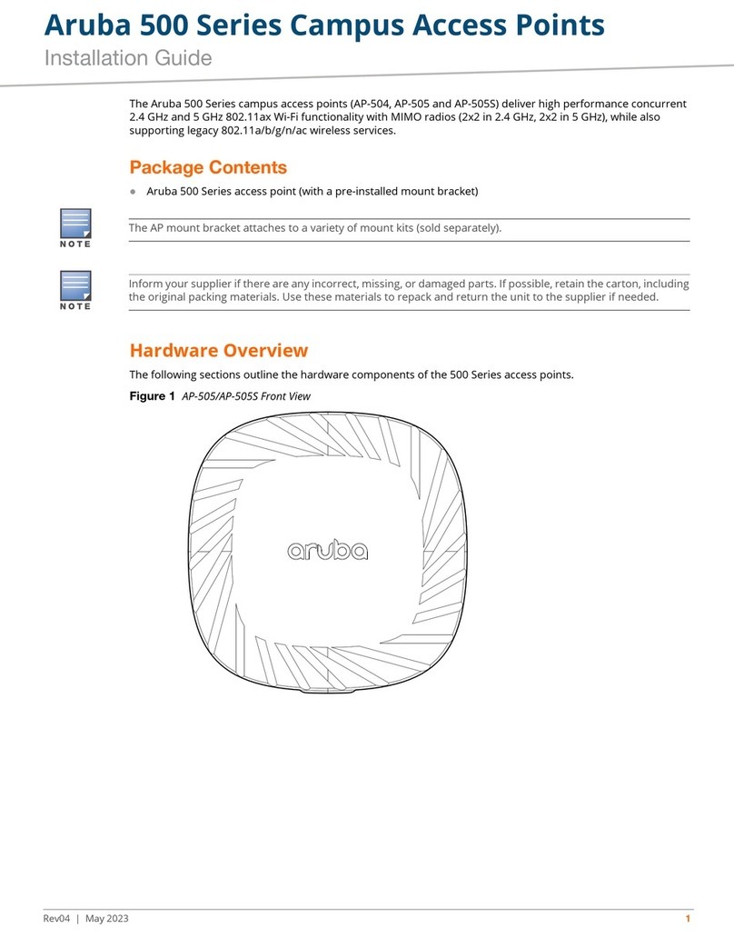 Aruba 500 Series User manual