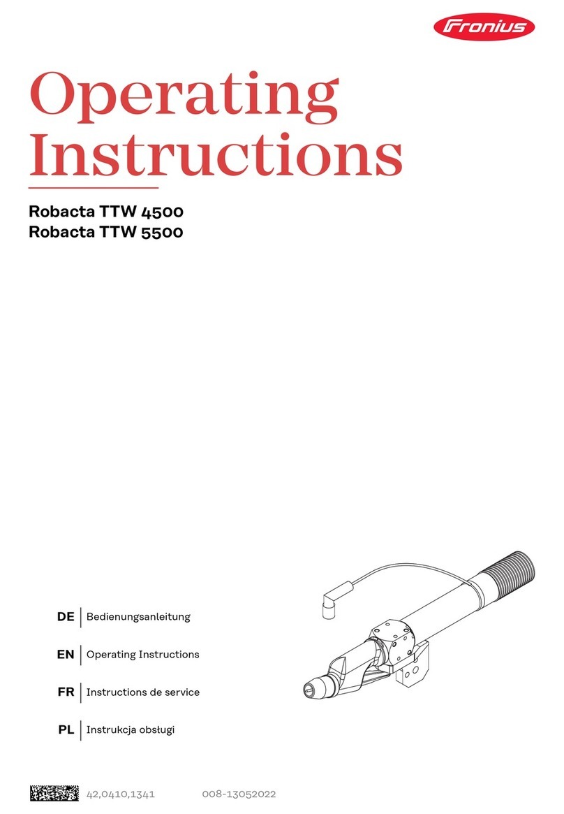 FRO­NIUS TTW 4500 User manual